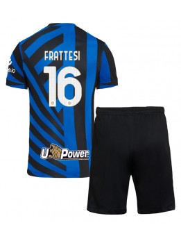 Inter Milan Davide Frattesi #16 Replika Hemmakläder Barn 2024-25 Kortärmad (+ byxor)